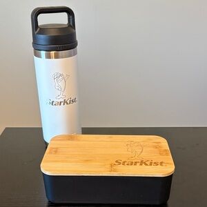 Starkisk yeti water bottle & bento box